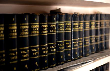 Image of criminal law books