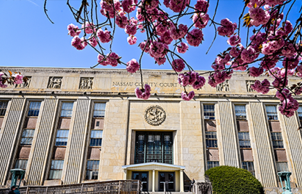 exterior shot of Nassau County Court