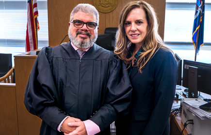 Photo of two judges